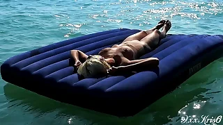 Beautiful girl&comma; beamy boobs&comma; unembellished beach&comma; unembellished in public&comma; nudist&comma; outdoor&comma; blonde&comma; hot bitch&comma; naked girl&comma; naked in public&comma; bust motion&comma; beamy breast