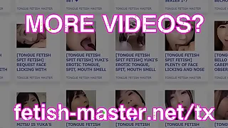 Japanese Asian Tongue Spit Face Eau-de-Cologne Licking Sucking Kissing Handjob Fetish - More at one's fingertips fetish-master&period;net